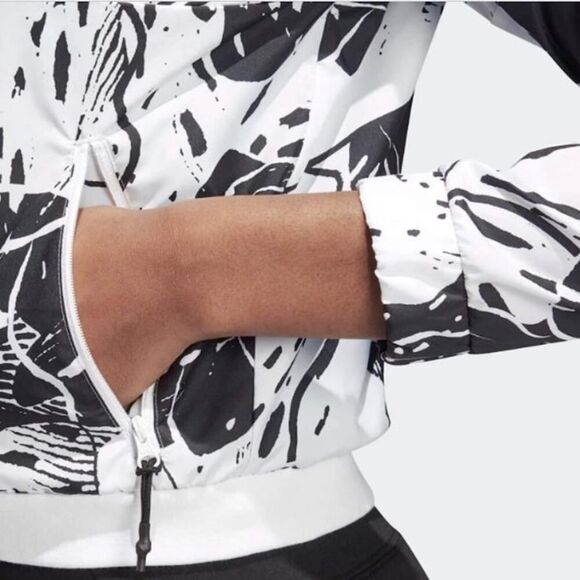 Adidas Printed Cropped Bomber Jacket XS - Picture 11 of 12